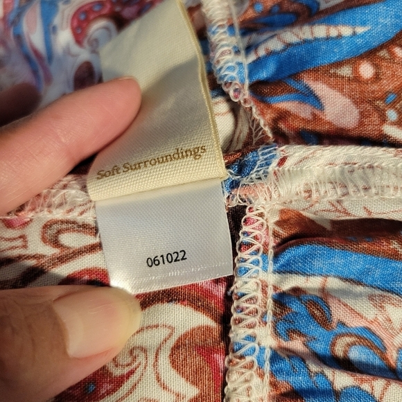 Soft surroundings Kara Framboise Paisley Maxi dress. - Picture 10 of 16